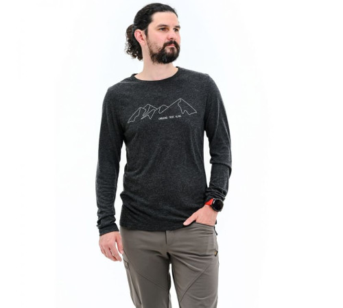 Футболка ч Turbat Cozy Logo 2 LS Mns caviar - L - чорний Футболка ч Turbat Cozy Logo 2 LS Mns caviar - L - чорний