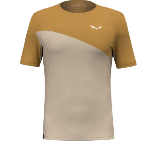 Футболка ч Salewa PUEZ SPORTY DRY M T-SHIRT 28632 7181 - 50/L - жовтий/бежевий
