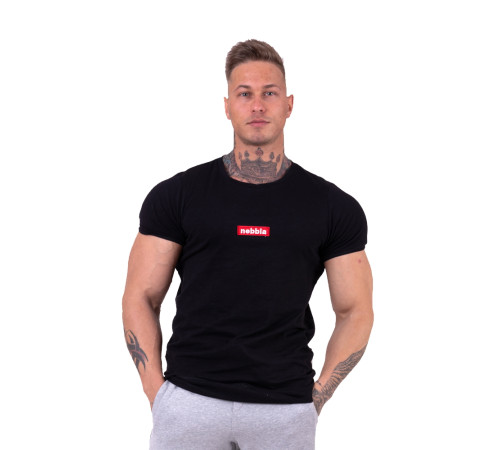 Чоловіча футболка для фітнесу Nebbia Red Label V-typical 142 - розмір L
