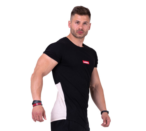 Чоловіча футболка для фітнесу Nebbia Red Label V-typical 142 - розмір L