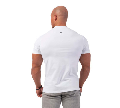 Чоловіча футболка Nebbia Minimalist Logo 291 - XXL - біла Чоловіча футболка Nebbia Minimalist Logo 291 - XXL - біла