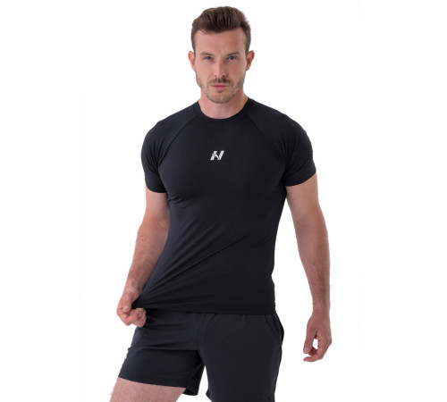 Чоловіча спортивна футболка Nebbia 324 - L - чорна