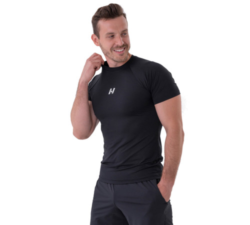 Чоловіча спортивна футболка Nebbia 324 - L - чорна