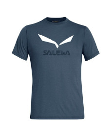 Футболка ч Salewa SOLIDLOGO DRI-REL M S/S TEE 27018 3986 - 46/S - темно-синій