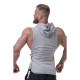 Футболка з капюшоном без рукавів Nebbia Legend-Approved 191 - сірий/XL