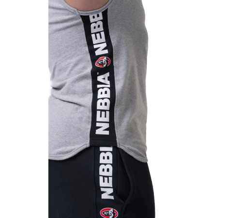 Футболка з капюшоном без рукавів Nebbia Legend-Approved 191 - сірий/XL Футболка з капюшоном без рукавів Nebbia Legend-Approved 191 - сірий/XL