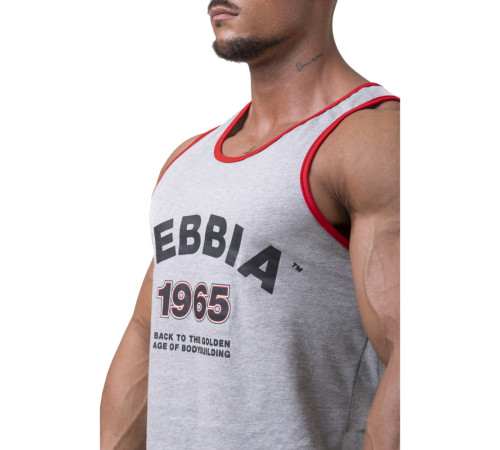 Чоловіча футболка без рукавів Nebbia Old School Muscle 193 - сірий/XXL Чоловіча футболка без рукавів Nebbia Old School Muscle 193 - сірий/XXL