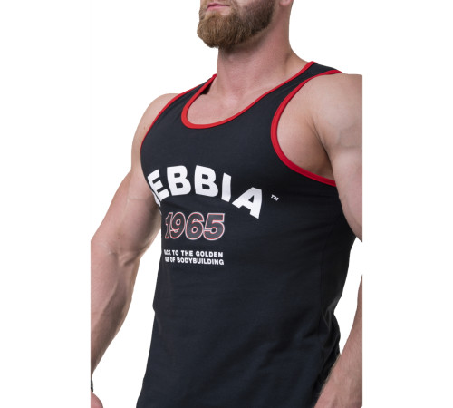 Чоловіча футболка без рукавів Nebbia Old School Muscle 193 - чорний/М Чоловіча футболка без рукавів Nebbia Old School Muscle 193 - чорний/М