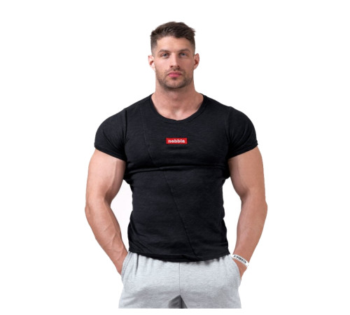 Чоловіча футболка Nebbia Red Label Muscle Back 172 - чорний/M Чоловіча футболка Nebbia Red Label Muscle Back 172 - чорний/M