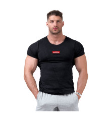 Чоловіча футболка Nebbia Red Label Muscle Back 172 - чорний/XL