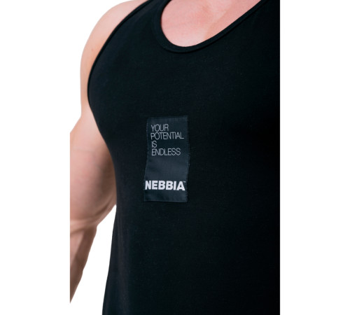 Чоловіча футболка Nebbia 'YOUR POTENTIAL IS ENDLESS' 174 - чорний/L Чоловіча футболка Nebbia 'YOUR POTENTIAL IS ENDLESS' 174 - чорний/L