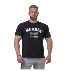 Чоловіча футболка Nebbia Golden Era 192 - чорний/М