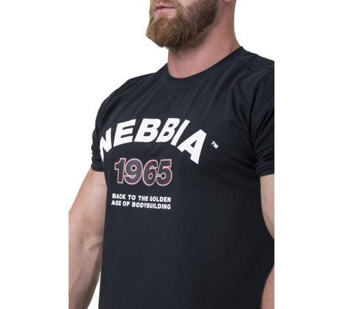 Чоловіча футболка Nebbia Golden Era 192 - чорний/XL