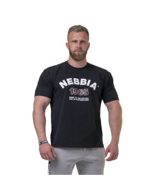 Чоловіча футболка Nebbia Golden Era 192 - чорний/XXL