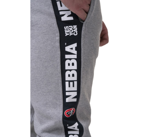 Чоловічі спортивні штани Nebbia Golden Era 196 - сірий/М