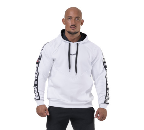 Чоловіча кофта з капюшоном Nebbia Unlock the Champion 194 - білий/XXL Чоловіча кофта з капюшоном Nebbia Unlock the Champion 194 - білий/XXL