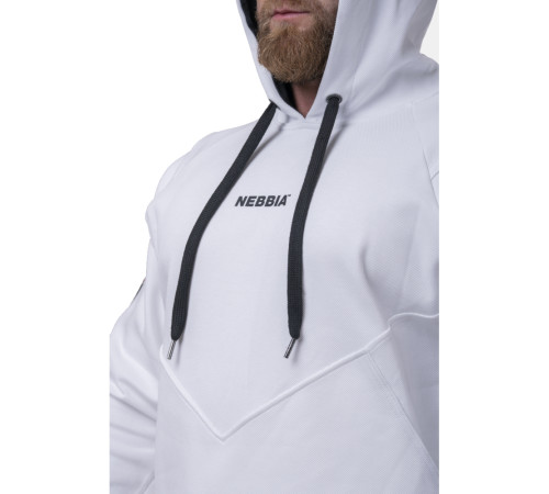 Чоловіча кофта з капюшоном Nebbia Unlock the Champion 194 - білий/XXL Чоловіча кофта з капюшоном Nebbia Unlock the Champion 194 - білий/XXL