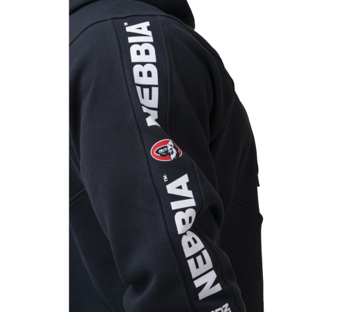Чоловіча кофта з капюшоном Nebbia Unlock the Champion 194 - чорний/XL Чоловіча кофта з капюшоном Nebbia Unlock the Champion 194 - чорний/XL