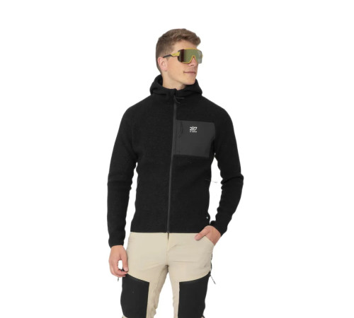 Флісова кофта чоловіча 2117 Skord Pile Hoodie M 7814927 розмір L - чорна