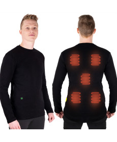 Чоловіча футболка з підігрівом W-TEC Insulong - 3XL - чорний