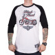 Футболка з довгим рукавом BLACK HEART Red Baron Chopper - L - біла