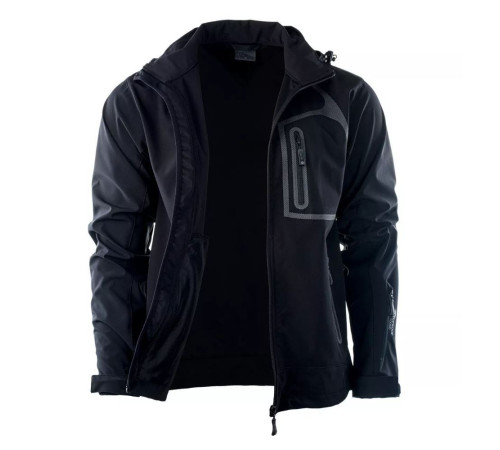 Чоловіча куртка SOFTSHELL HI-TEC NILS - М - чорна Чоловіча куртка SOFTSHELL HI-TEC NILS - М - чорна