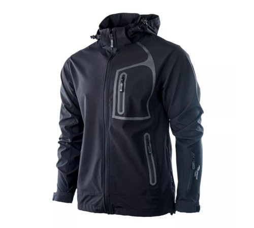 Чоловіча куртка SOFTSHELL HI-TEC NILS - М - чорна Чоловіча куртка SOFTSHELL HI-TEC NILS - М - чорна