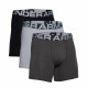 Чоловічі боксерки  Under Armour Charged Cotton - 3 пари: чорні/сірі/темно-сірі/XL