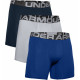 Чоловічі боксерки Under Armour Charged Cotton - 3 пари: темно-сині/сірі/яскраво сині/М