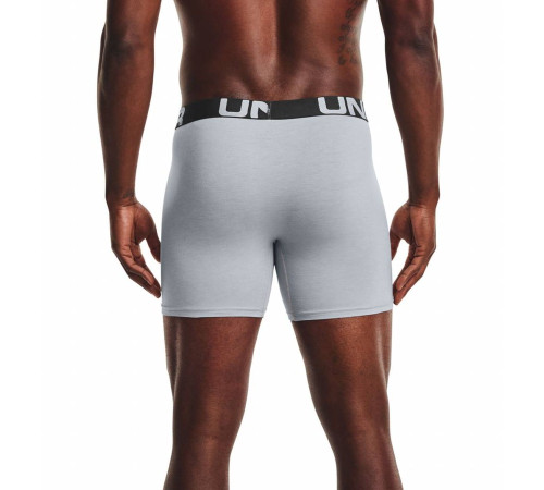Чоловічі боксерки Under Armour Charged Cotton - 3 пари: темно-сині/сірі/яскраво сині/М Чоловічі боксерки Under Armour Charged Cotton - 3 пари: темно-сині/сірі/яскраво сині/М