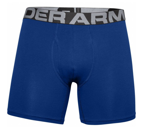 Чоловічі боксерки Under Armour Charged Cotton - 3 пари: темно-сині/сірі/яскраво сині/М Чоловічі боксерки Under Armour Charged Cotton - 3 пари: темно-сині/сірі/яскраво сині/М