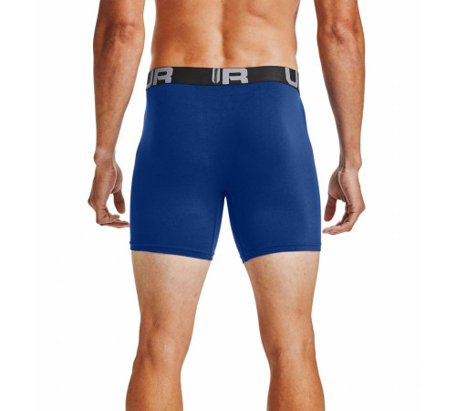 Чоловічі боксерки Under Armour Charged Cotton - 3 пари: темно-сині/сірі/яскраво сині/М Чоловічі боксерки Under Armour Charged Cotton - 3 пари: темно-сині/сірі/яскраво сині/М