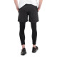 Чоловічі легінси + шорти 2-в-1 inSPORTline Closefit - L - чорні