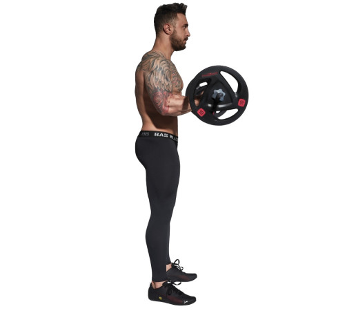 Чоловічі спортивні легінси BAS BLACK Evergym - розмір L / чорний
