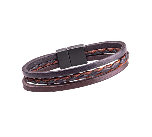 Шкіряний магнітний браслет W-TEC Ballure - 20 cm Шкіряний магнітний браслет W-TEC Ballure - 20 cm