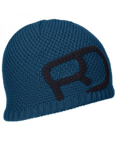 Шапка ч Ortovox ROCK'N'WOOL BEANIE M petrol blue - M - синій