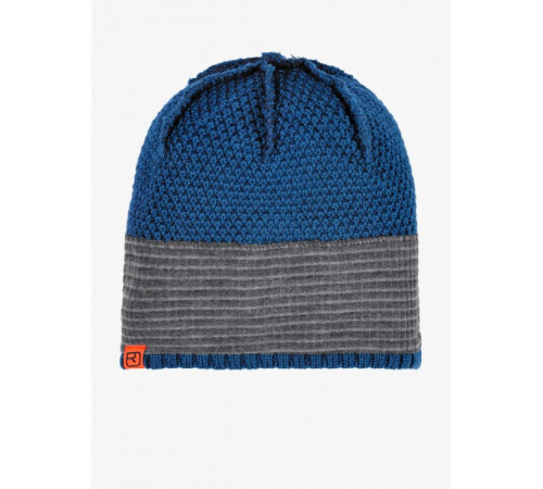 Шапка ч Ortovox ROCK'N'WOOL BEANIE M petrol blue - M - синій