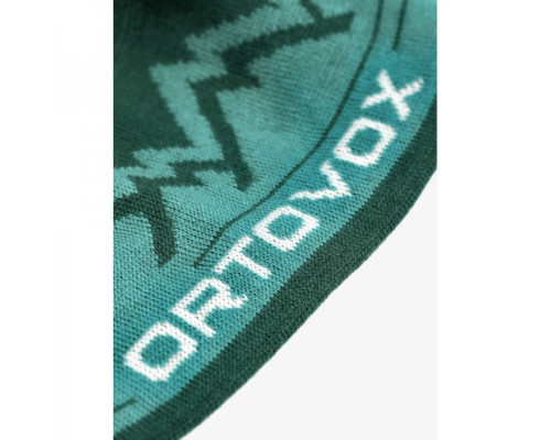 Шапка Ortovox PEAK BEANIE pacific green - бірюзовий