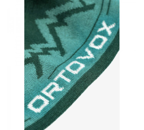 Шапка Ortovox PEAK BEANIE pacific green - бірюзовий