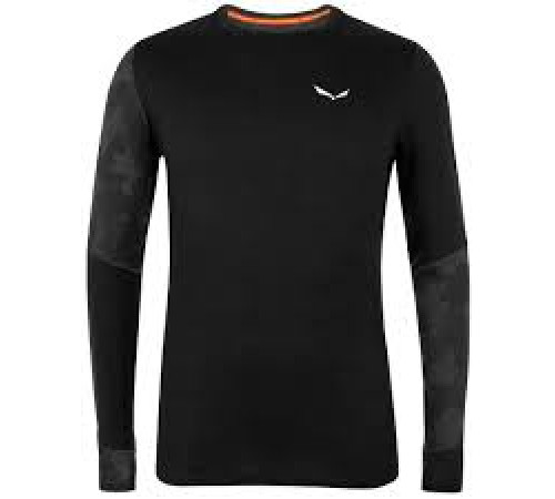 Термофутболка ч Salewa CRISTALLO WARM AMR M L/S TEE 28205 0910 - 50/L - чорний