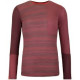 Термофутболка ж Ortovox 185 ROCK'N'WOOL LONG SLEEVE W mountain rose - L - бордовий