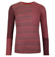 Термофутболка ж Ortovox 185 ROCK'N'WOOL LONG SLEEVE W mountain rose - M - бордовий