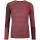 Термофутболка ж Ortovox 185 ROCK'N'WOOL LONG SLEEVE W mountain rose - M - бордовий