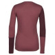 Термофутболка ж Ortovox 185 ROCK'N'WOOL LONG SLEEVE W mountain rose - S - бордовий