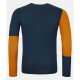 Термофутболка ч Ortovox 185 ROCK'N'WOOL LONG SLEEVE M deep ocean - M - синій