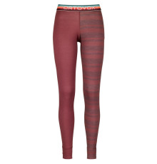 Термоштани ж Ortovox 185 ROCK'N'WOOL LONG PANTS W mountain rose - L - бордові