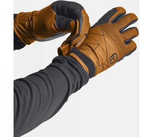 Рукавиці Ortovox FULL LEATHER GLOVE sly fox - M - коричневі