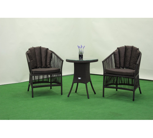 Крісло садове Greengard Дарвін, коричневе