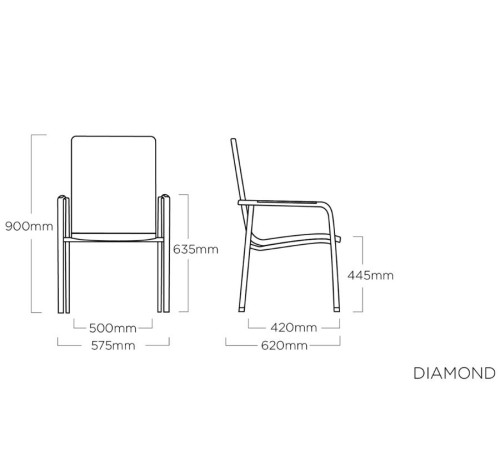 Крісло садове KETTLER DIAMOND (0103902-7000) Крісло садове KETTLER DIAMOND (0103902-7000)