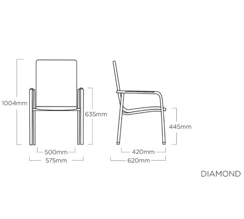 Крісло садове KETTLER DIAMOND (0103906-7000) Крісло садове KETTLER DIAMOND (0103906-7000)